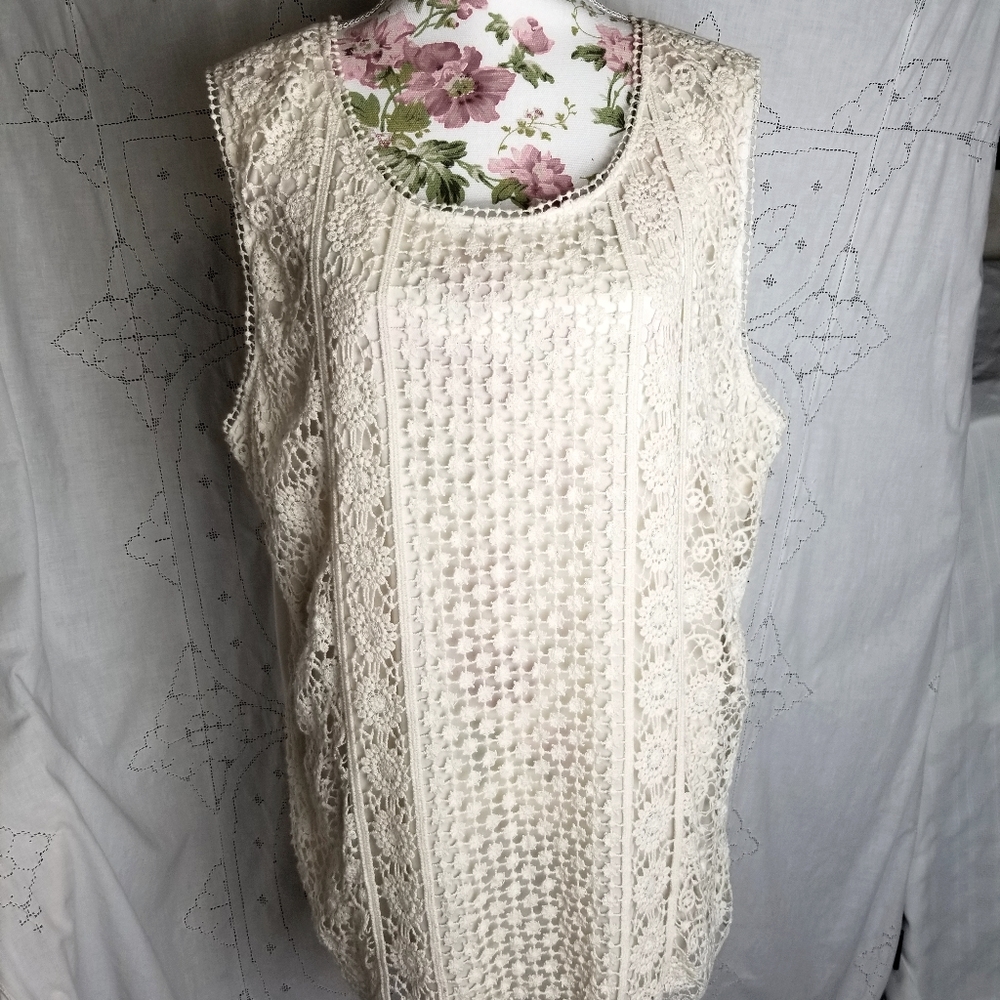 Adiva Pullover blouse size 2x,cream